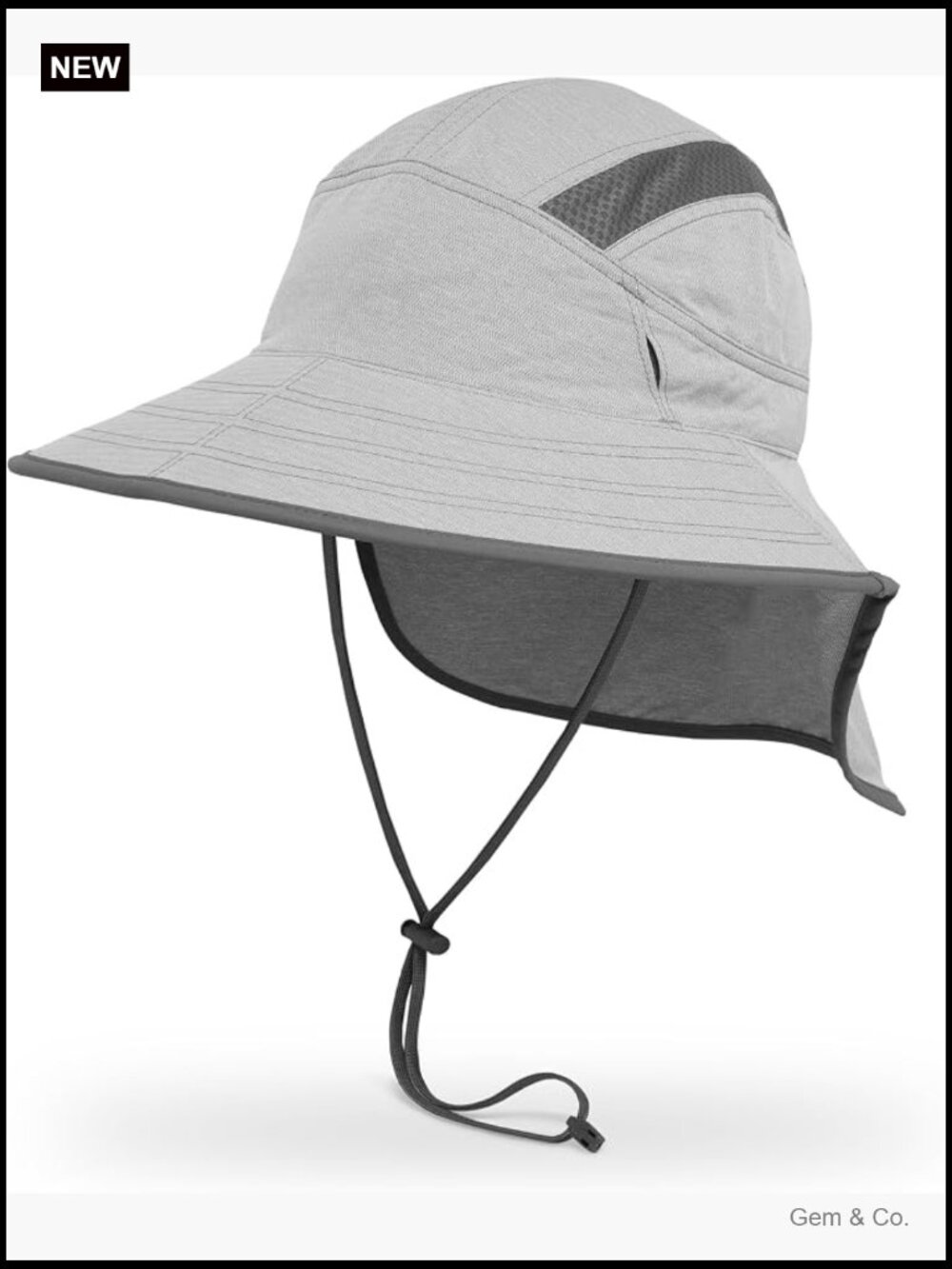 UPF 50+ Sun Hat with Neck Cape - Men Women Adjustable Mesh